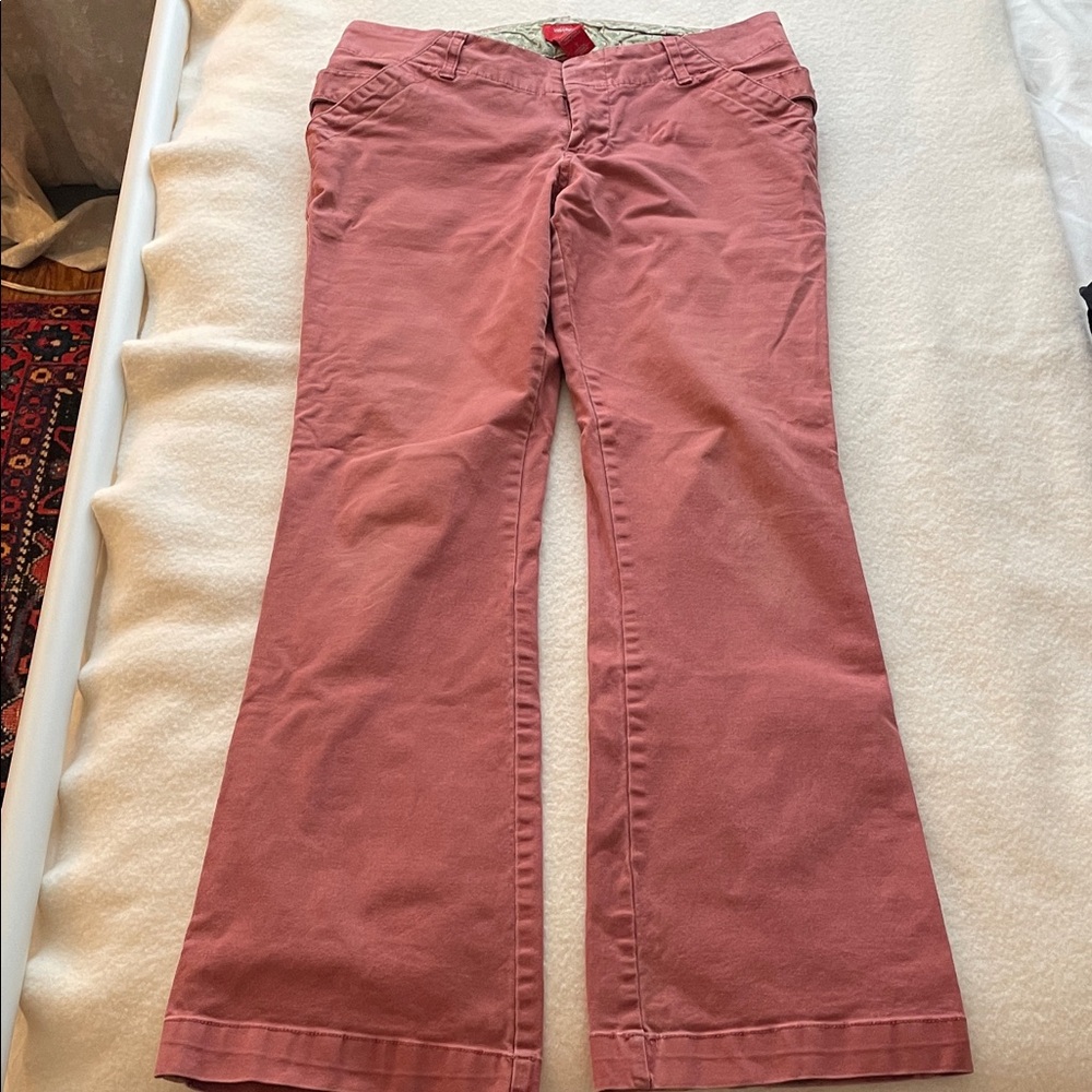 Vintage Y2K Mossimo Low Rise Flare Salmon Pants 7